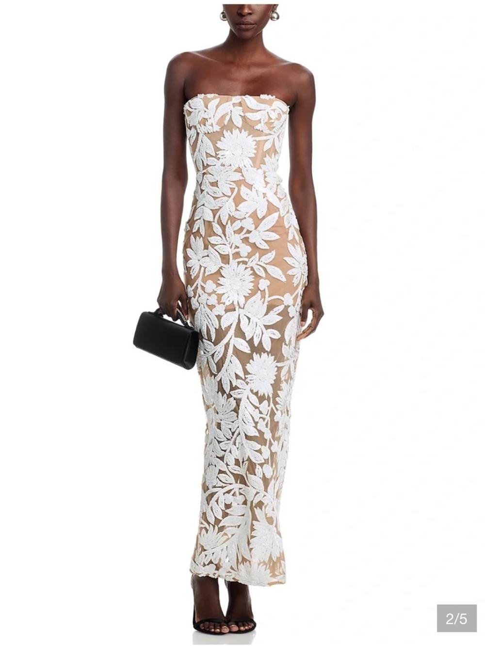 Bronx and Banco Dahlia Strapless White Dress S NEW $880 - Picture 2 of 7